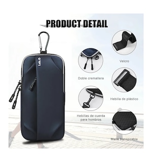 Foto 4 | Bolsa Lab.g Brazo Deportiva De Celular Correr Para Teléfono Móvil Azul Marino