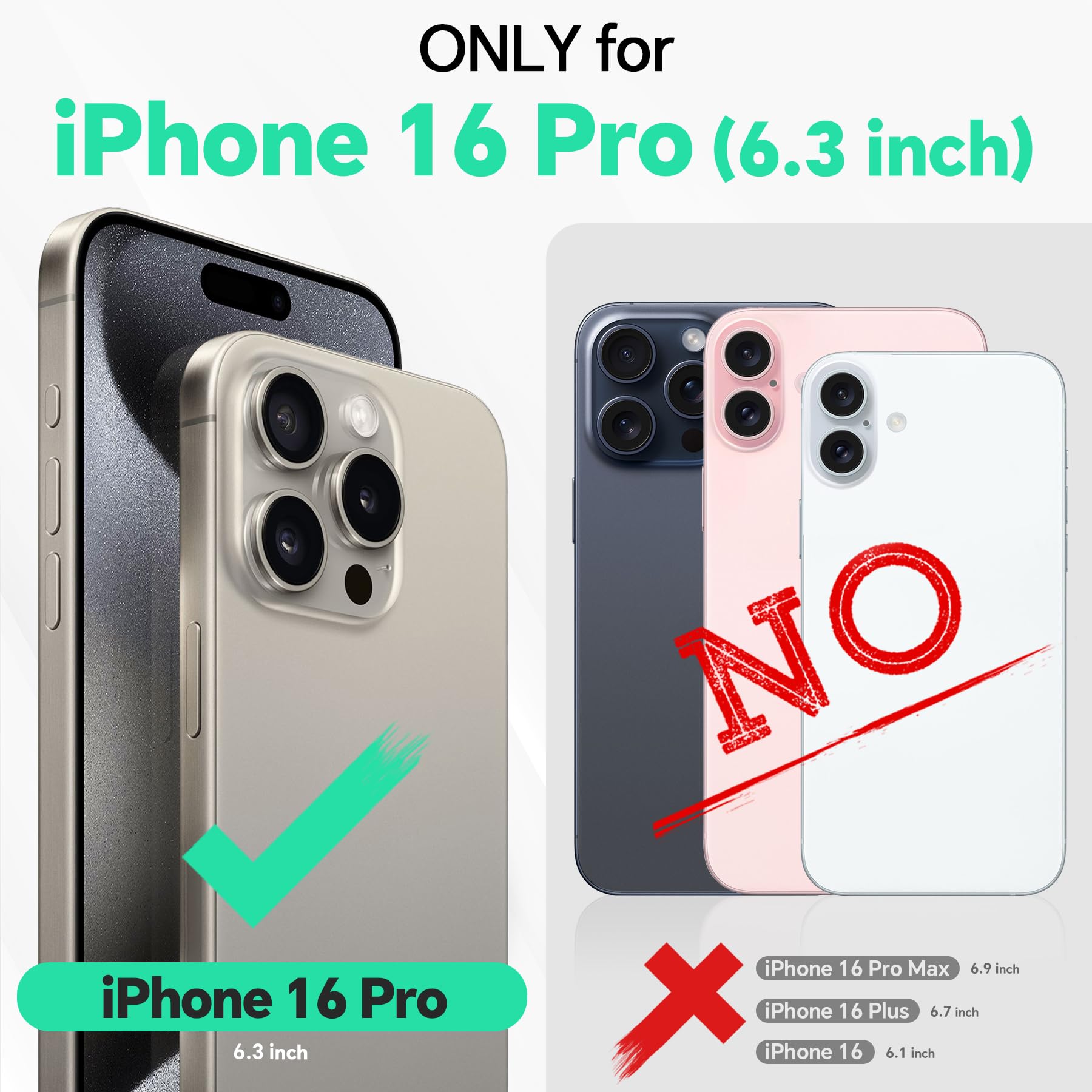 Foto 3 pulgar | Funda Tipo Cartera Tucch Para Iphone 16 Pro De 6,3 Pulgadas Con 4 Ranuras Para Tarjetas, Color Azul - Venta Internacio