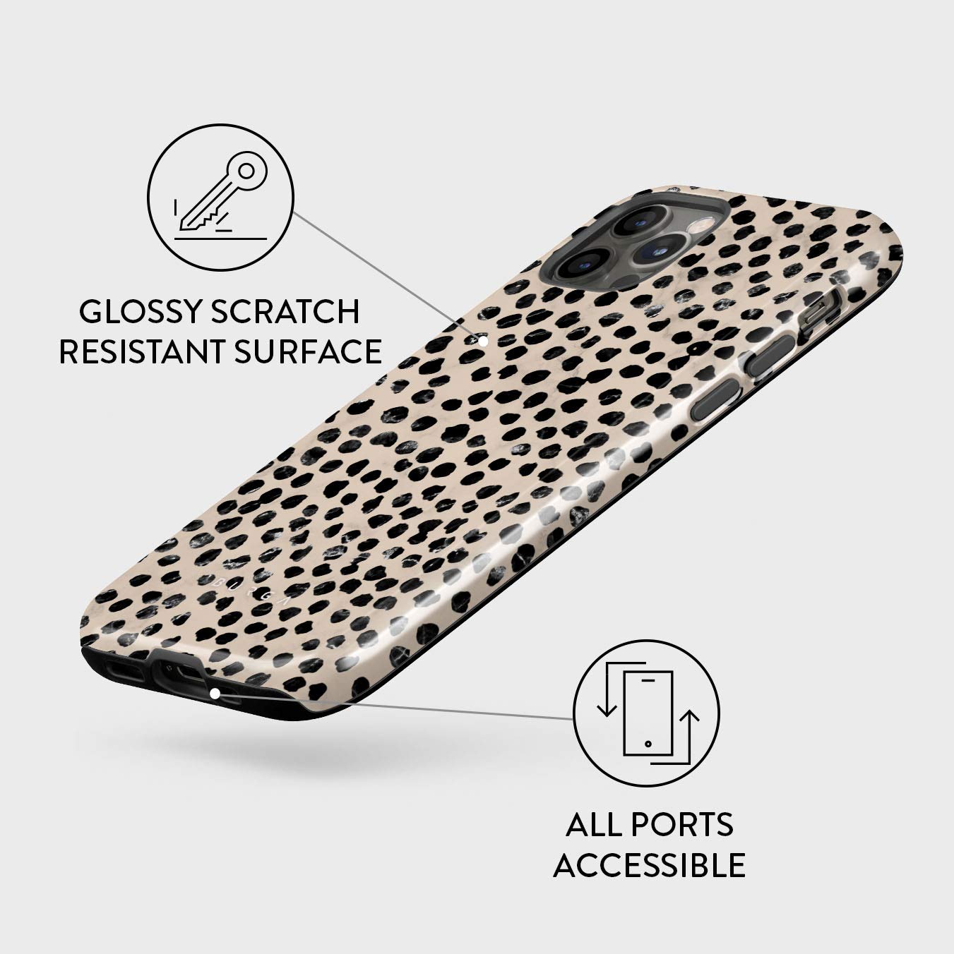 Foto 5 pulgar | Funda De Teléfono Burga Para Iphone 12 Pro Max - Protectora - Venta Internacional.