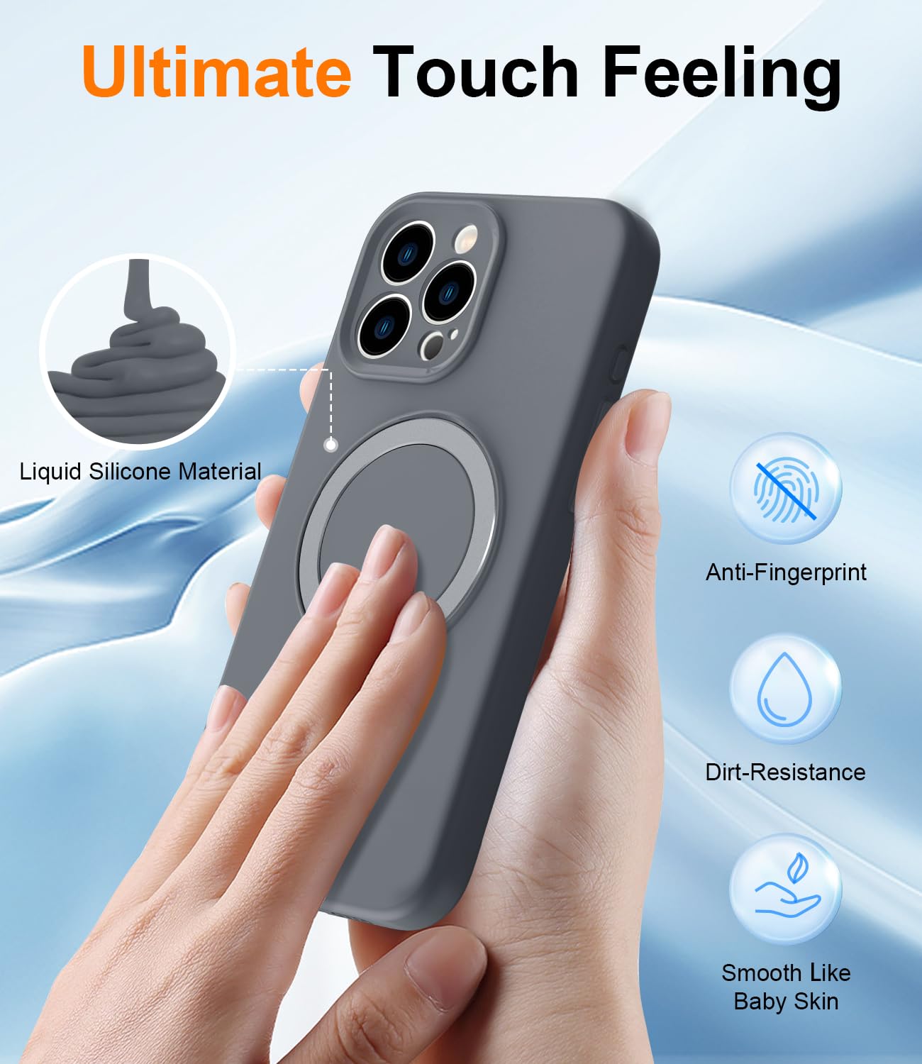 Foto 6 pulgar | Funda De Teléfono Sterker Diseñada Para Iphone 16 Pro Max Silicone - Venta Internacional.