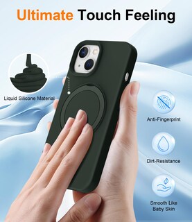 Foto 5 | Funda De Silicona Sterker Con Soporte Magnético Para Iphone 13 Y 14 - Venta Internacional.