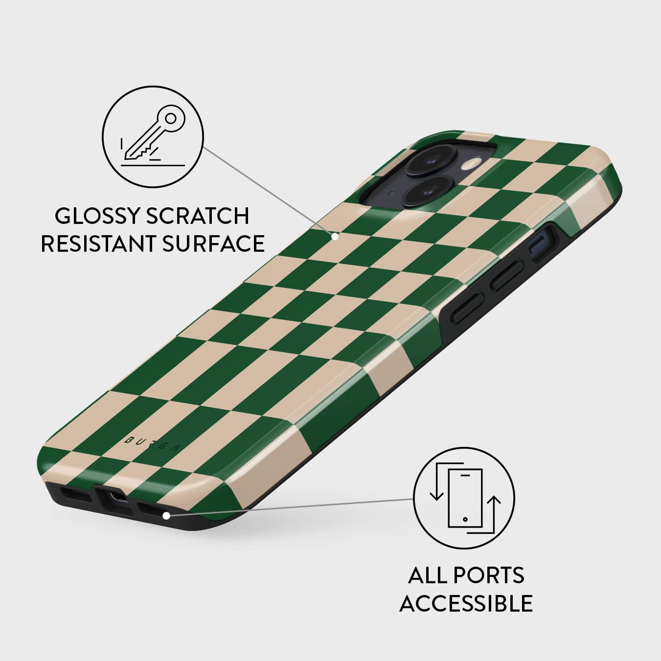 Foto 4 pulgar | Funda Para Teléfono Burga Compatible Con Iphone 14 Plus - Verde - Venta Internacional.