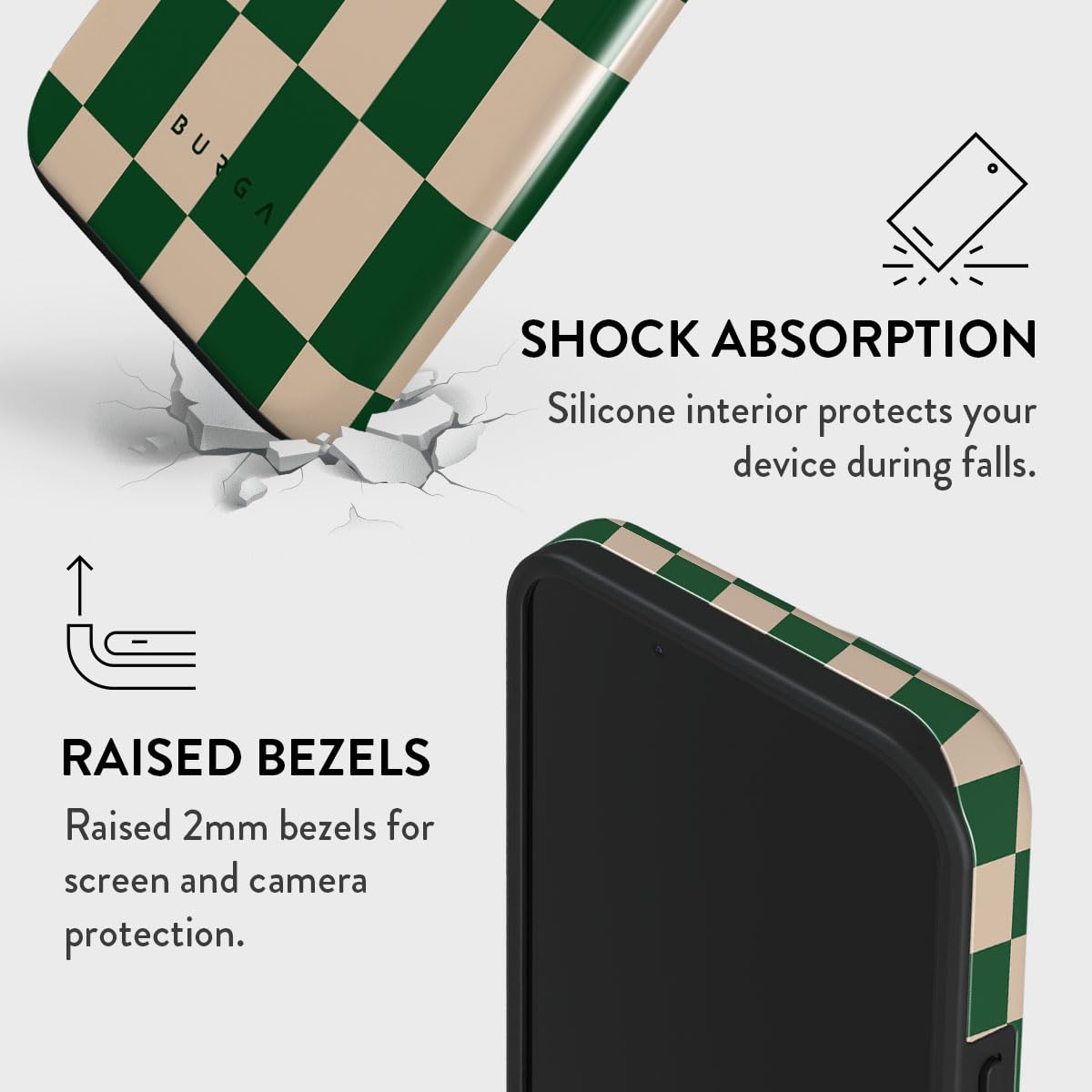Foto 5 pulgar | Funda Para Teléfono Burga Compatible Con Iphone 14 Plus - Verde - Venta Internacional.