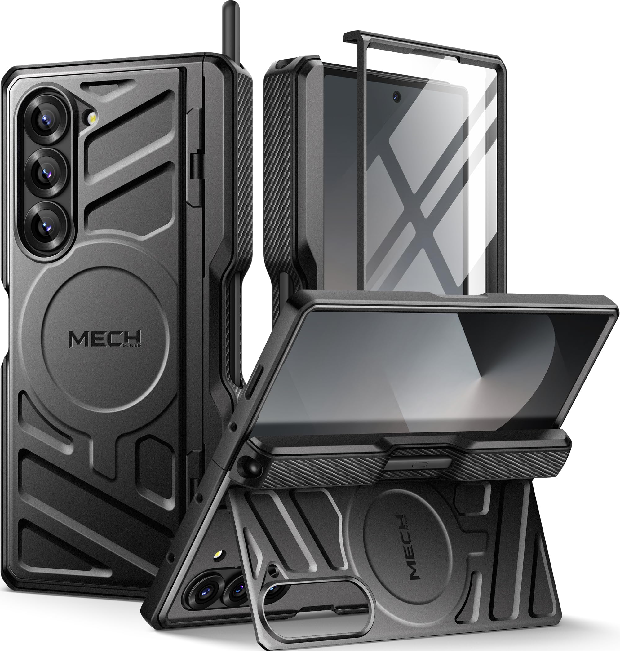 Foto 2 pulgar | Funda Magnética Tongate Para Samsung Galaxy Z Fold 6 Negra - Venta Internacional.