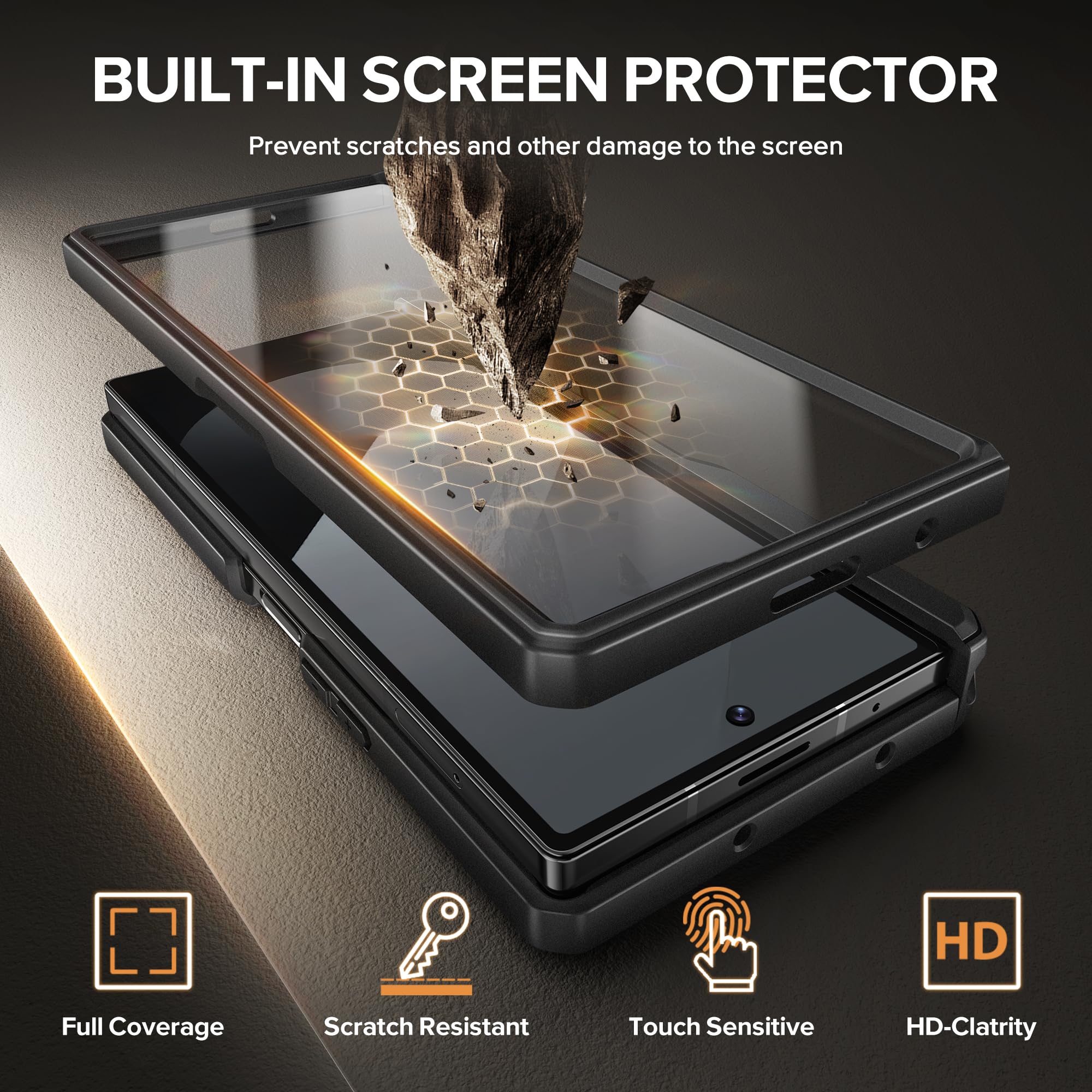 Foto 8 pulgar | Funda Magnética Tongate Para Samsung Galaxy Z Fold 6 Negra - Venta Internacional.