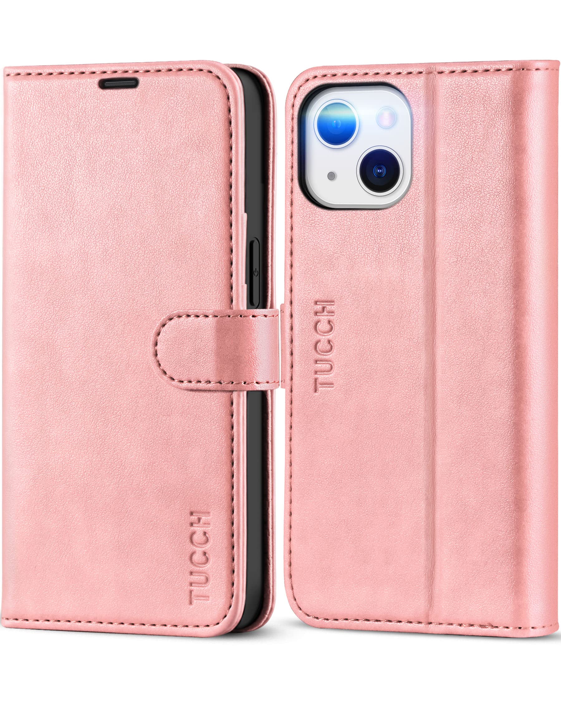 Foto 1 | Funda Tucch Para Iphone 13 5g De 6.1 Pulgadas Con Bloqueo Rfid En Oro Rosa - Venta Internacional.