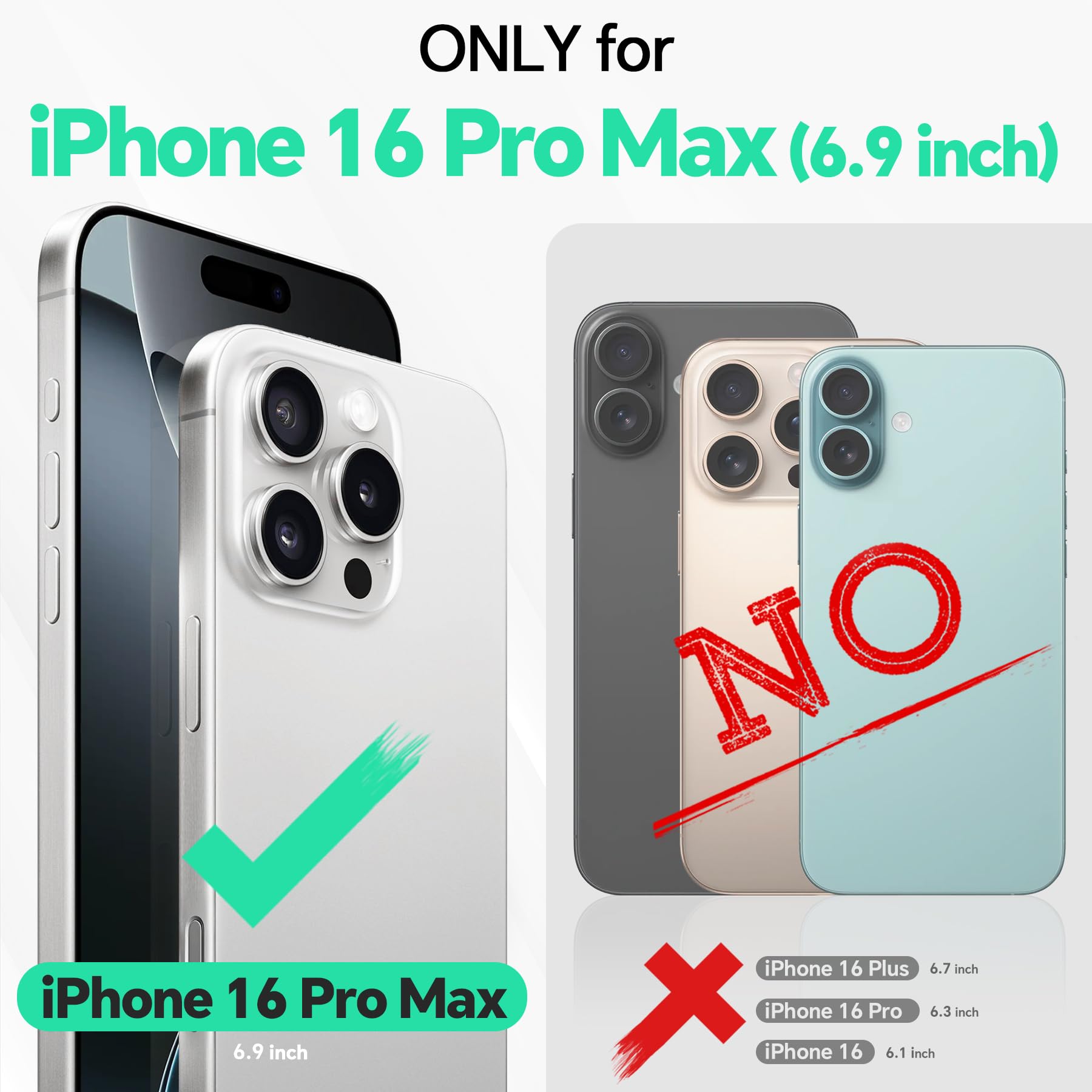 Foto 3 pulgar | Funda Tipo Cartera Tucch Para Iphone 16 Pro Max Con Bloqueo Rfid - Venta Internacional.