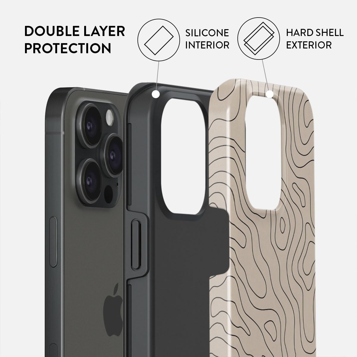Foto 3 pulgar | Funda De Teléfono Burga Para Iphone 15 Pro: Moderna, Estética Y Bonita - Venta Internacional.