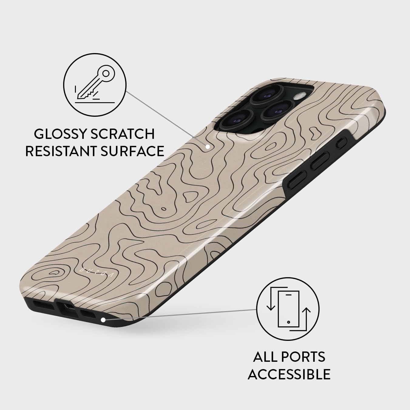 Foto 4 pulgar | Funda De Teléfono Burga Para Iphone 15 Pro: Moderna, Estética Y Bonita - Venta Internacional.