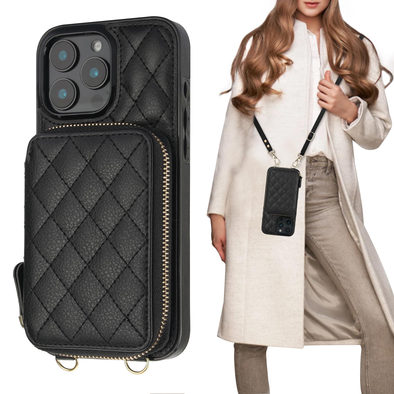 Foto 2 pulgar | Funda Tipo Cartera Tipo Bandolera Bocasal Para Iphone 16 Pro Max 6.9 - Venta Internacional.