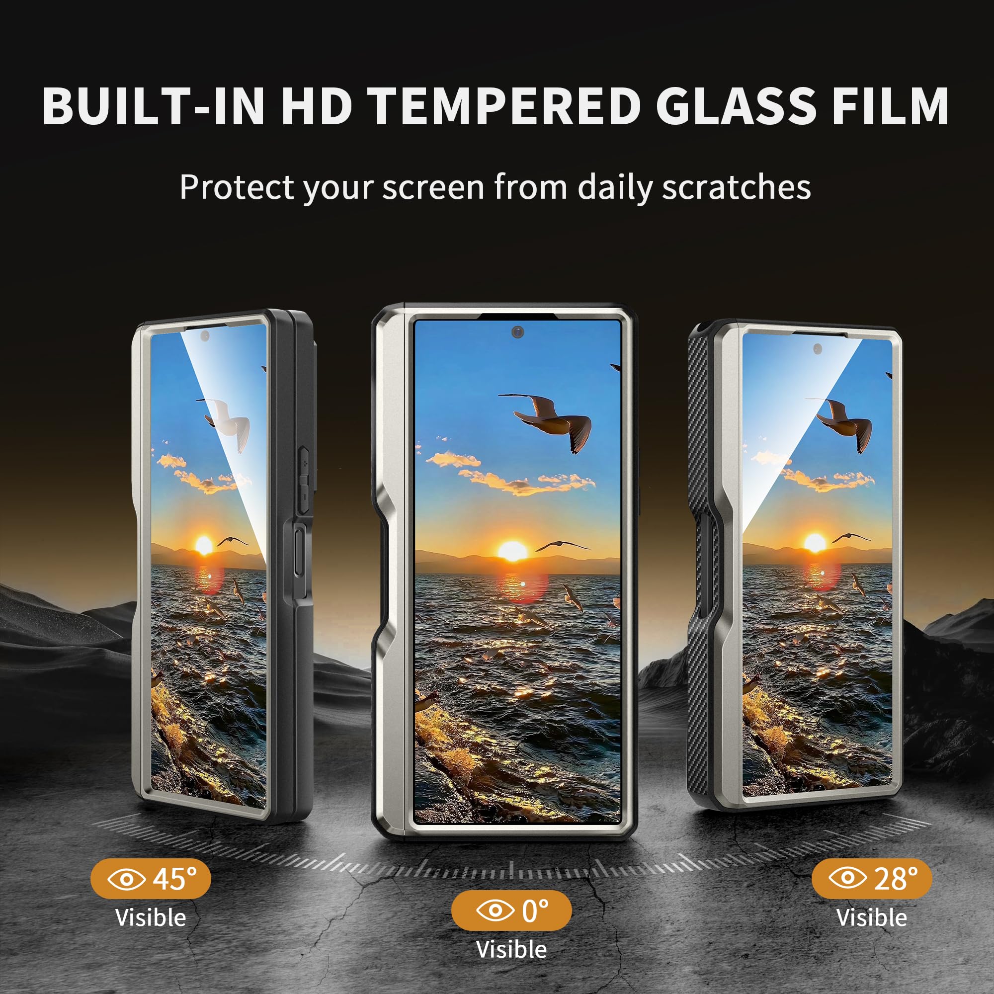Foto 3 pulgar | Funda De Teléfono Tongate Para Samsung Galaxy Z Fold 5 Con Accesorios - Venta Internacional.