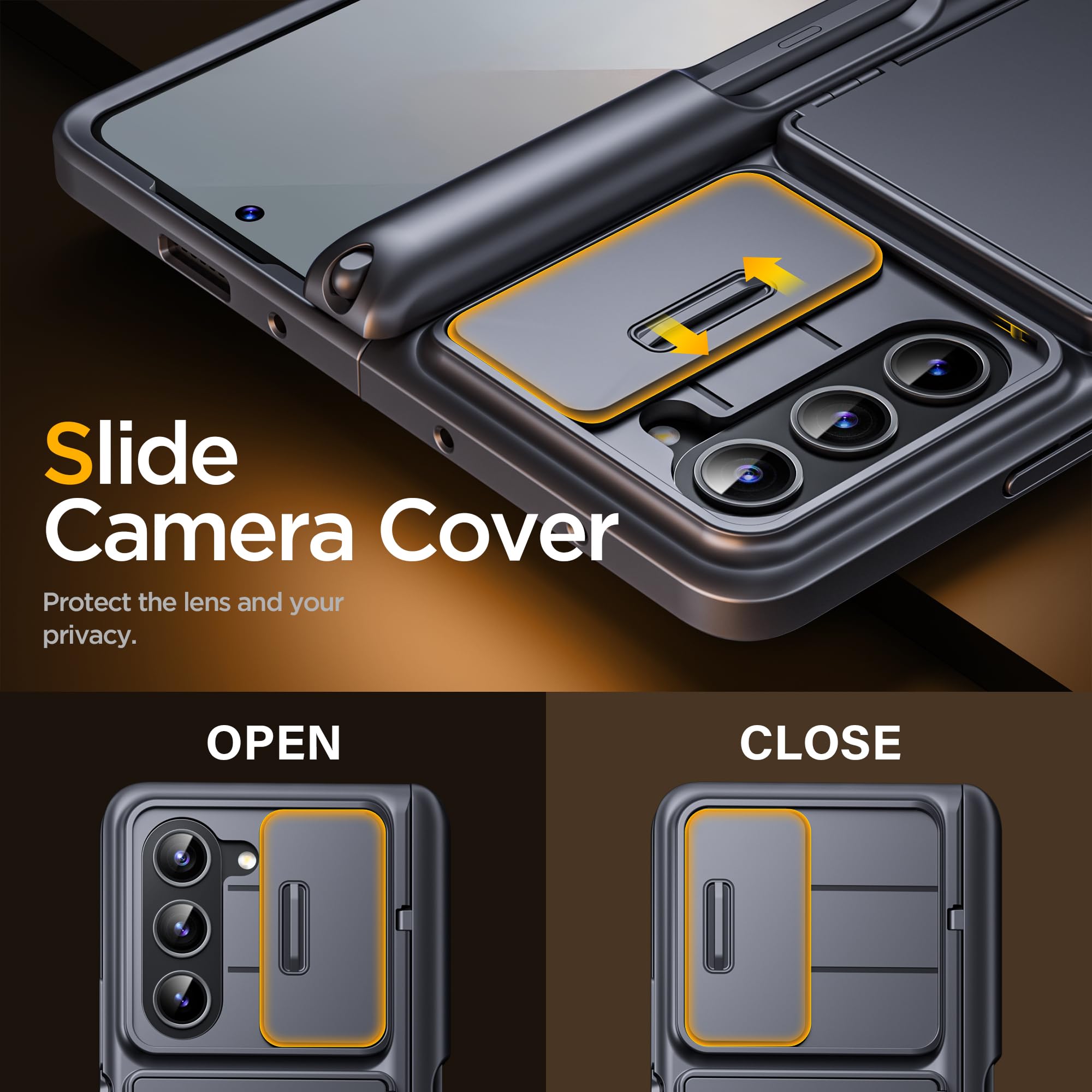 Foto 5 pulgar | Funda De Teléfono Tongate Para Samsung Galaxy Z Fold 6 Negra - Venta Internacional.
