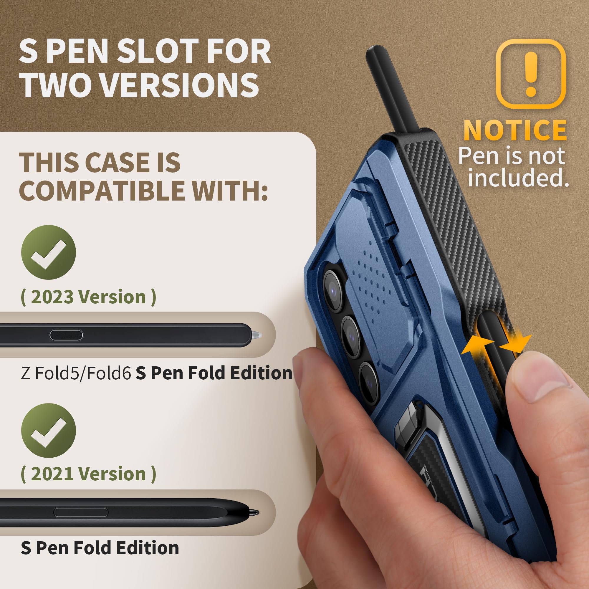 Foto 8 pulgar | Funda De Teléfono Tongate Para Samsung Galaxy Z Fold 6 Con Accesorios - Venta Internacional.