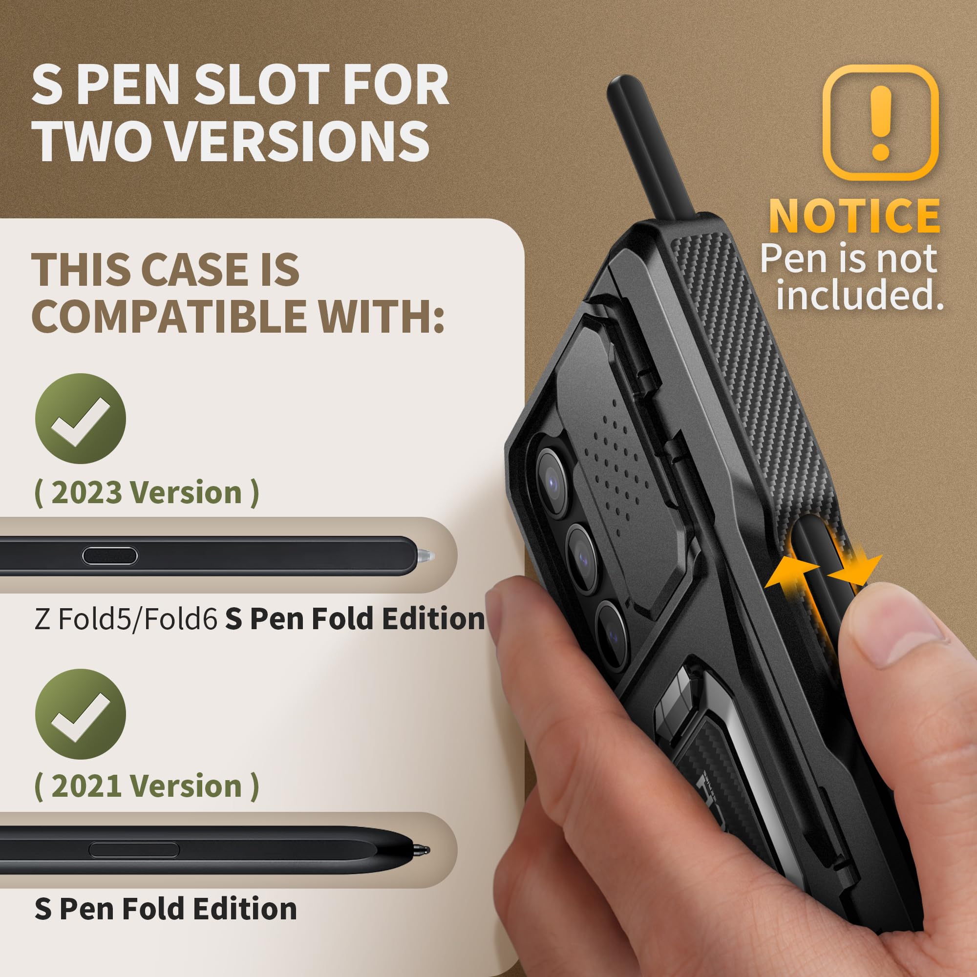 Foto 5 pulgar | Funda De Teléfono Tongate Para Samsung Galaxy Z Fold 6 Con Accesorios - Venta Internacional.
