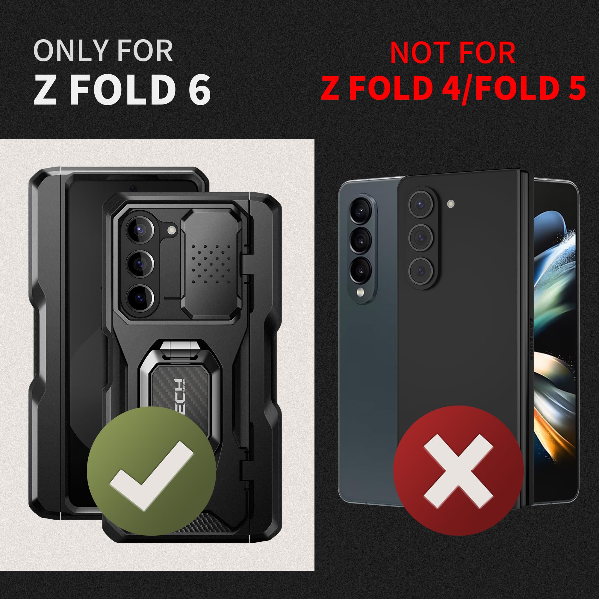 Foto 7 pulgar | Funda De Teléfono Tongate Para Samsung Galaxy Z Fold 6 Con Accesorios - Venta Internacional.