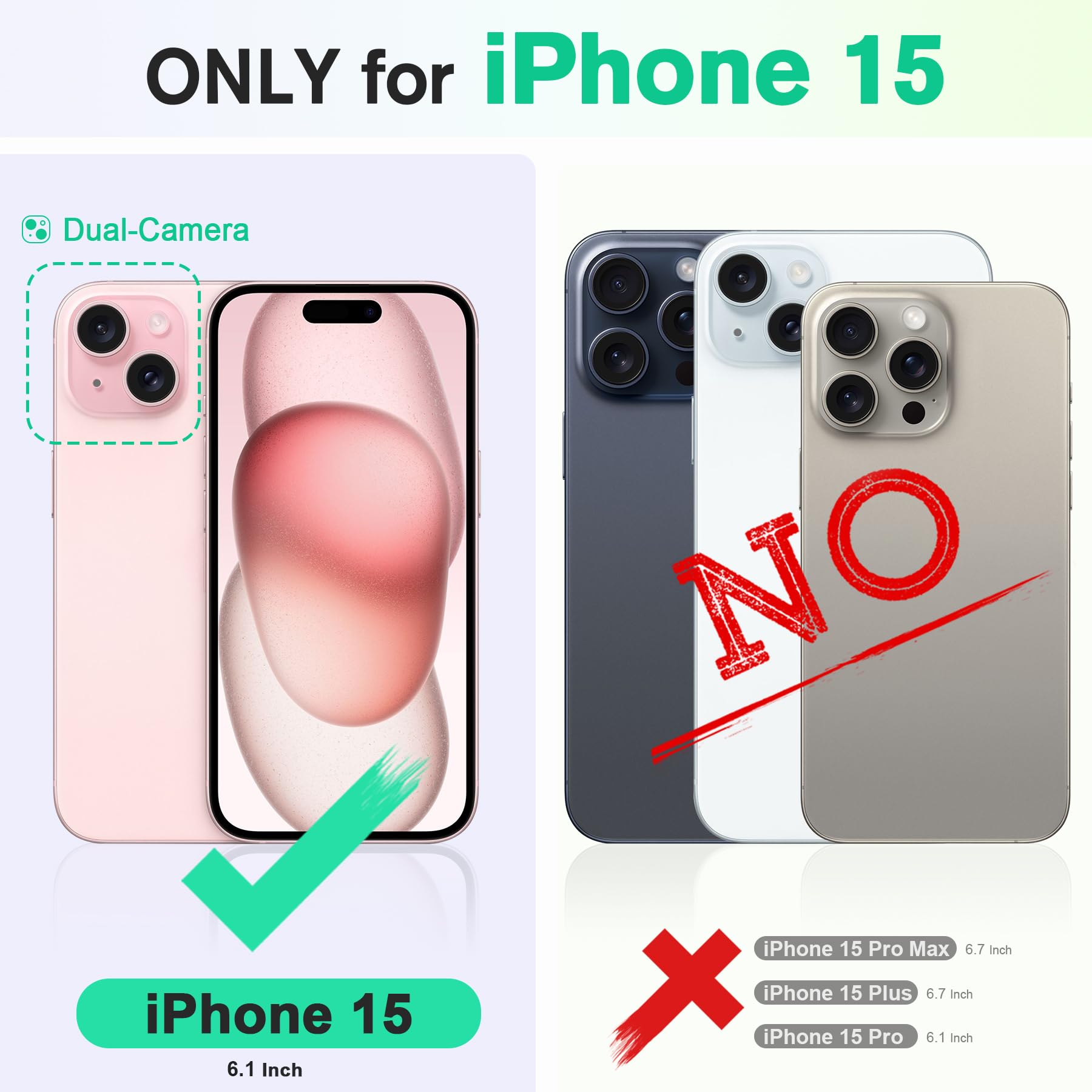 Foto 3 pulgar | Funda Tipo Cartera Tucch Para Iphone 15 De 6.1 Pulgadas 5g Con 4 Tarjeteros - Venta Internacional.