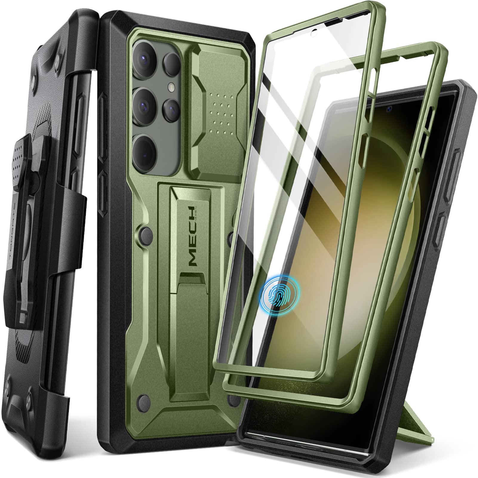 Foto 2 pulgar | Funda De Teléfono Tongate Para Samsung Galaxy S23 Ultra 6.8 Pulgadas, Color Verde - Venta Internacional.