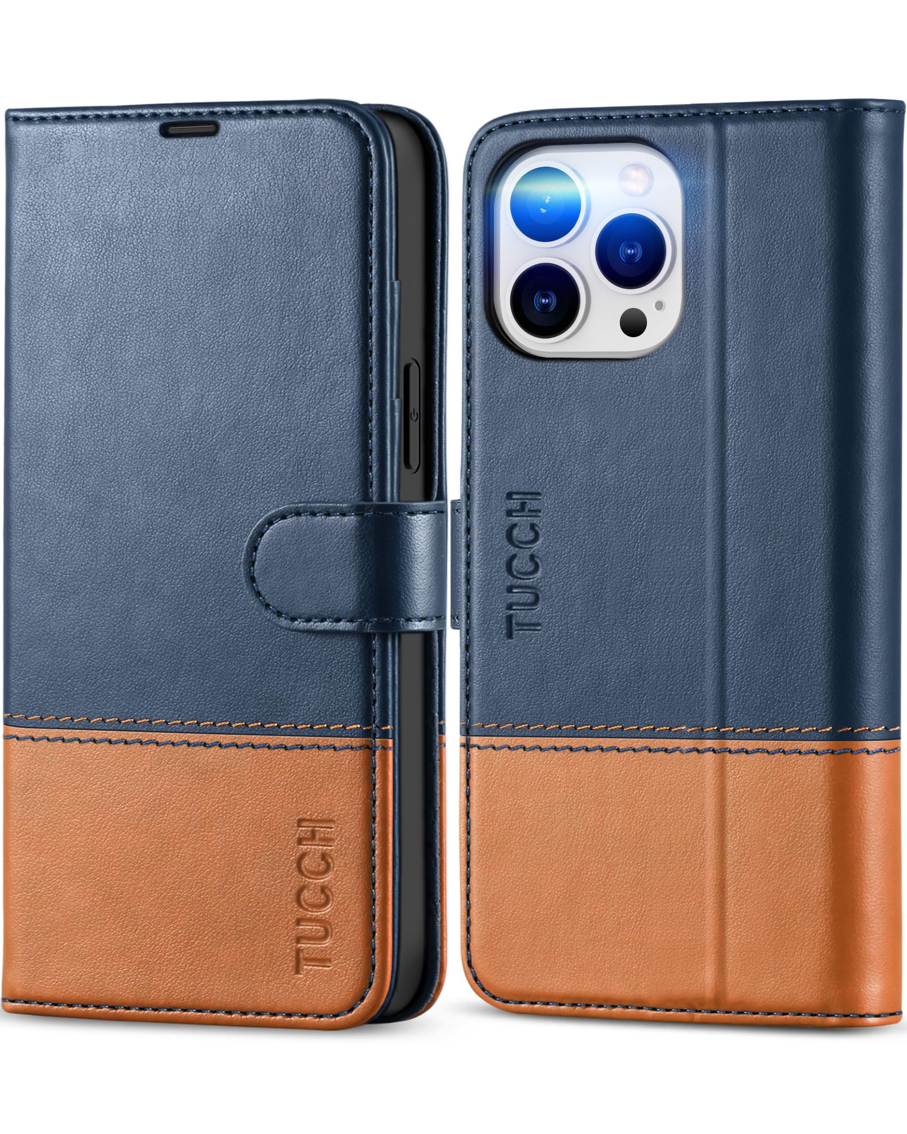 Funda De Teléfono Tucch Wallet De Piel Sintética Rfid Para Iphone 13 Pro Max 6.7 - Venta Internacional.