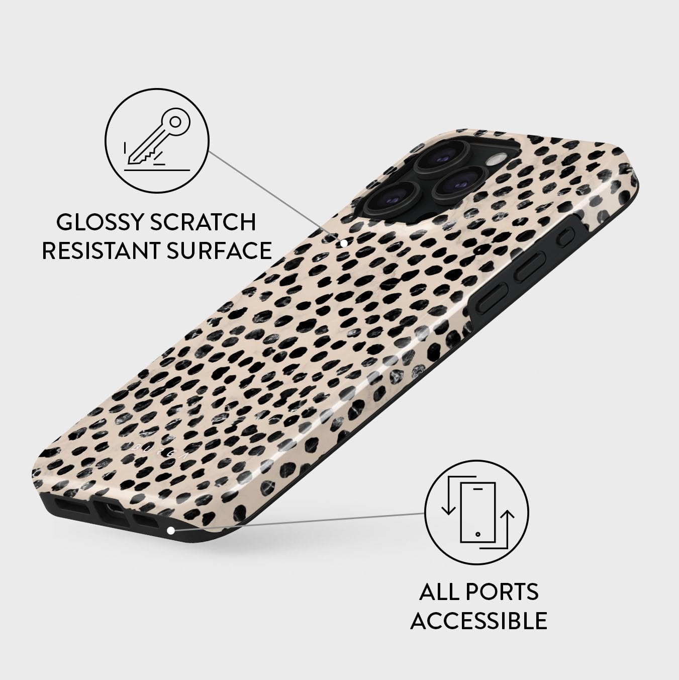 Foto 3 | Funda De Teléfono Burga Para Iphone 15 Pro: Moderna, Estética Y Bonita - Venta Internacional.