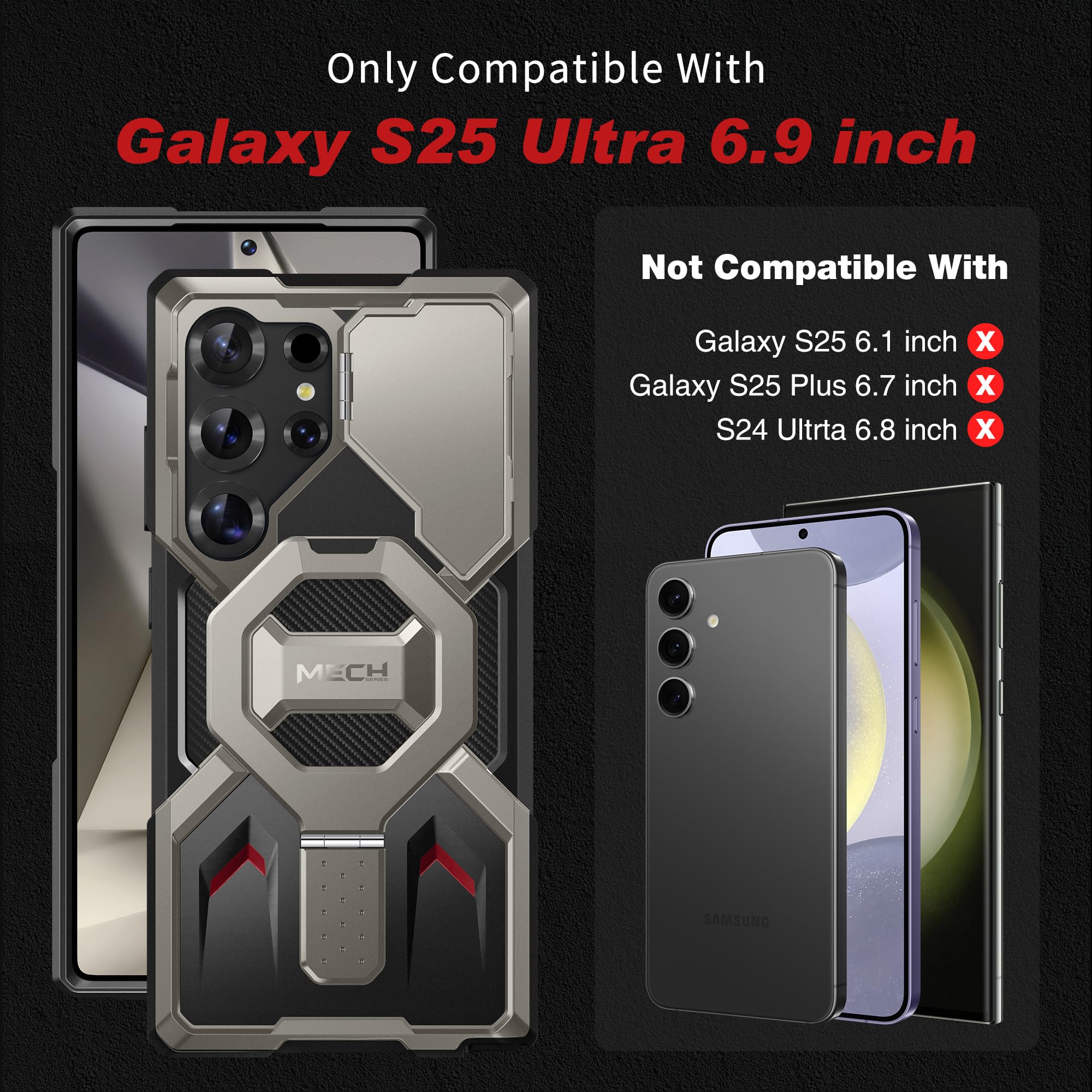 Foto 3 pulgar | Funda Magnética Tongate Para Samsung Galaxy S25 Ultra - Venta Internacional.