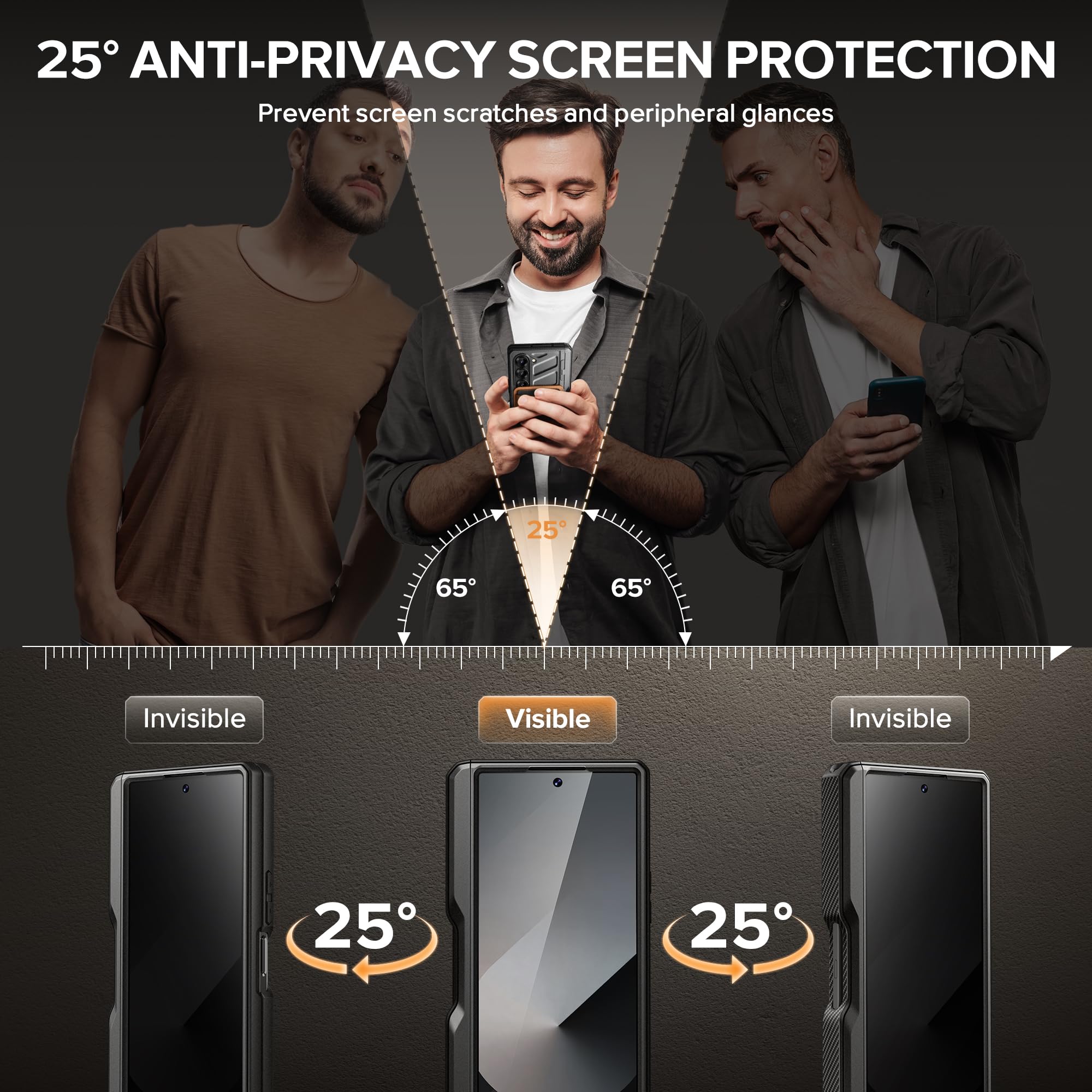 Foto 4 pulgar | Funda Magnética Tongate Para Samsung Galaxy Z Fold 6 Negra - Venta Internacional.