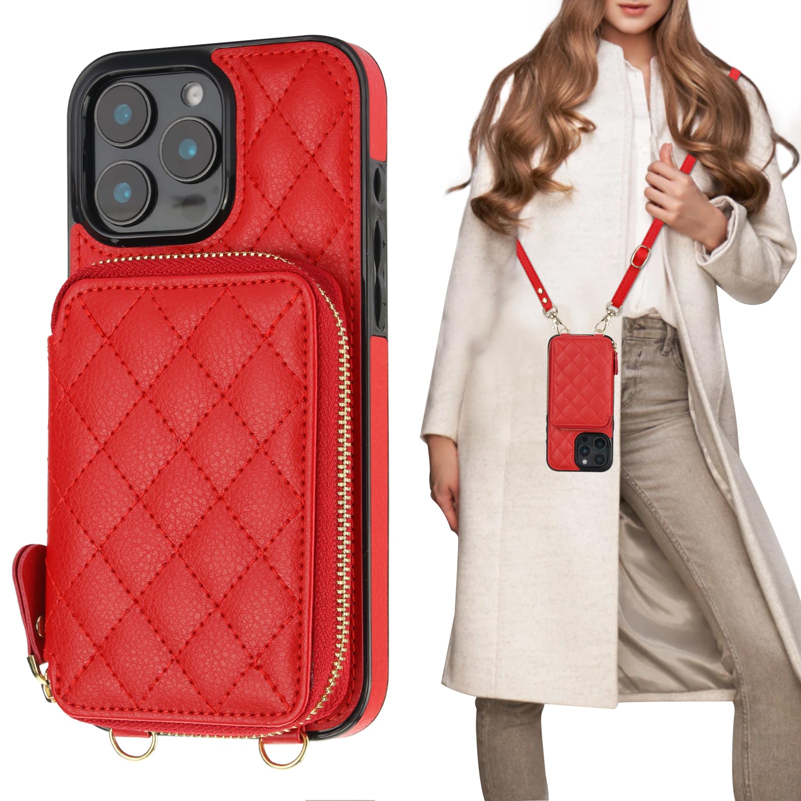 Foto 2 pulgar | Funda Tipo Cartera Tipo Bandolera Bocasal Para Iphone 16 Pro Max 6.9 - Venta Internacional.
