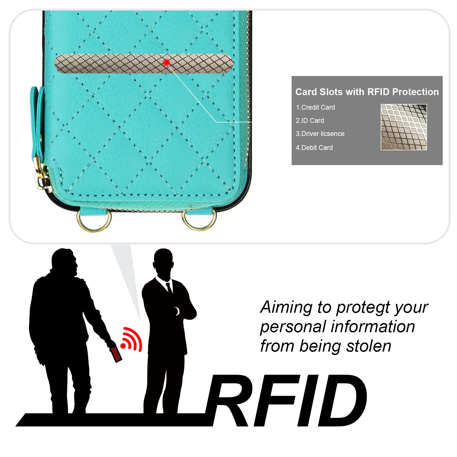 Foto 4 pulgar | Funda Tipo Cartera Tipo Bandolera Bocasal Para Iphone 16 Pro Max 6.9 - Venta Internacional.
