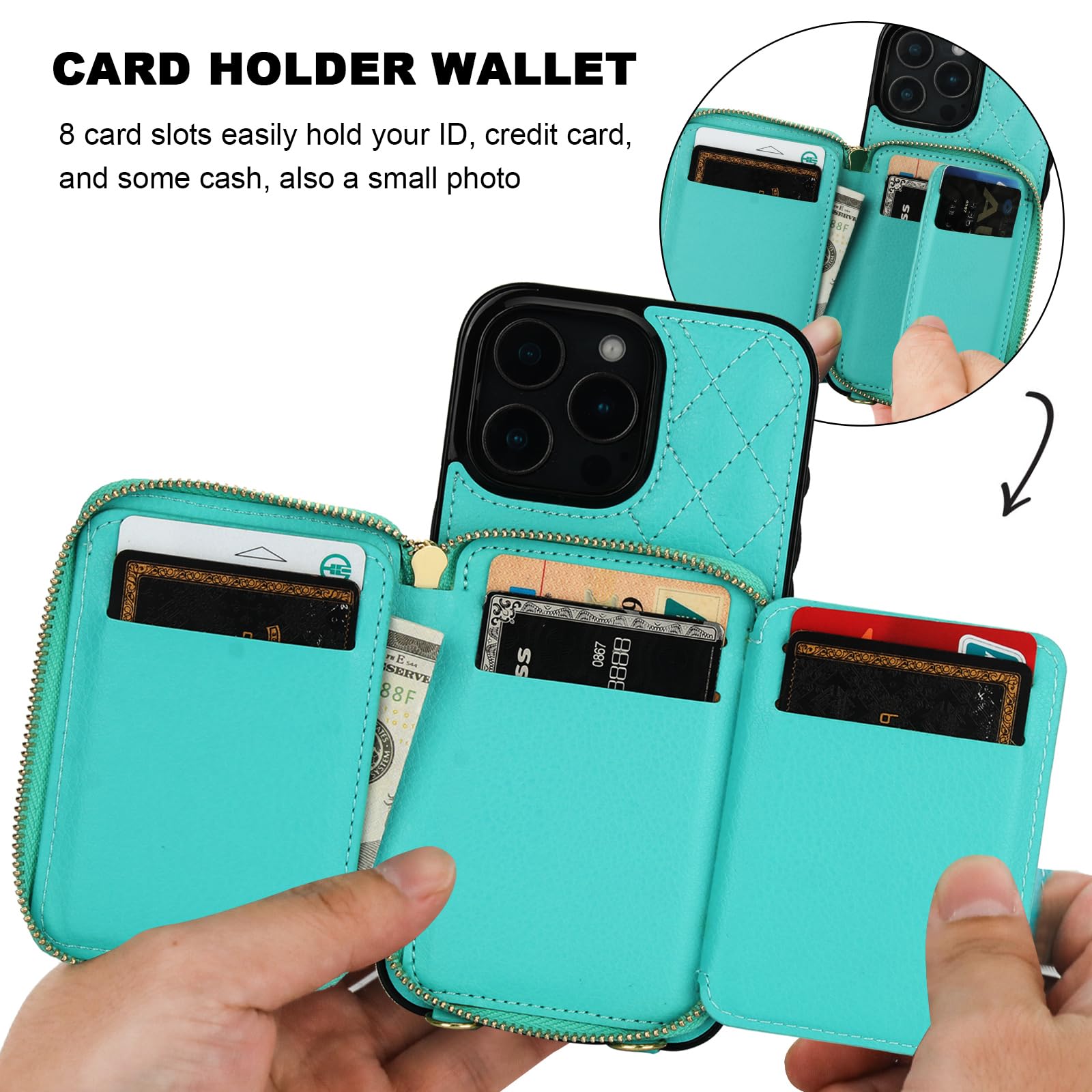 Foto 4 | Funda Tipo Cartera Tipo Bandolera Bocasal Para Iphone 16 Pro Max 6.9 - Venta Internacional.