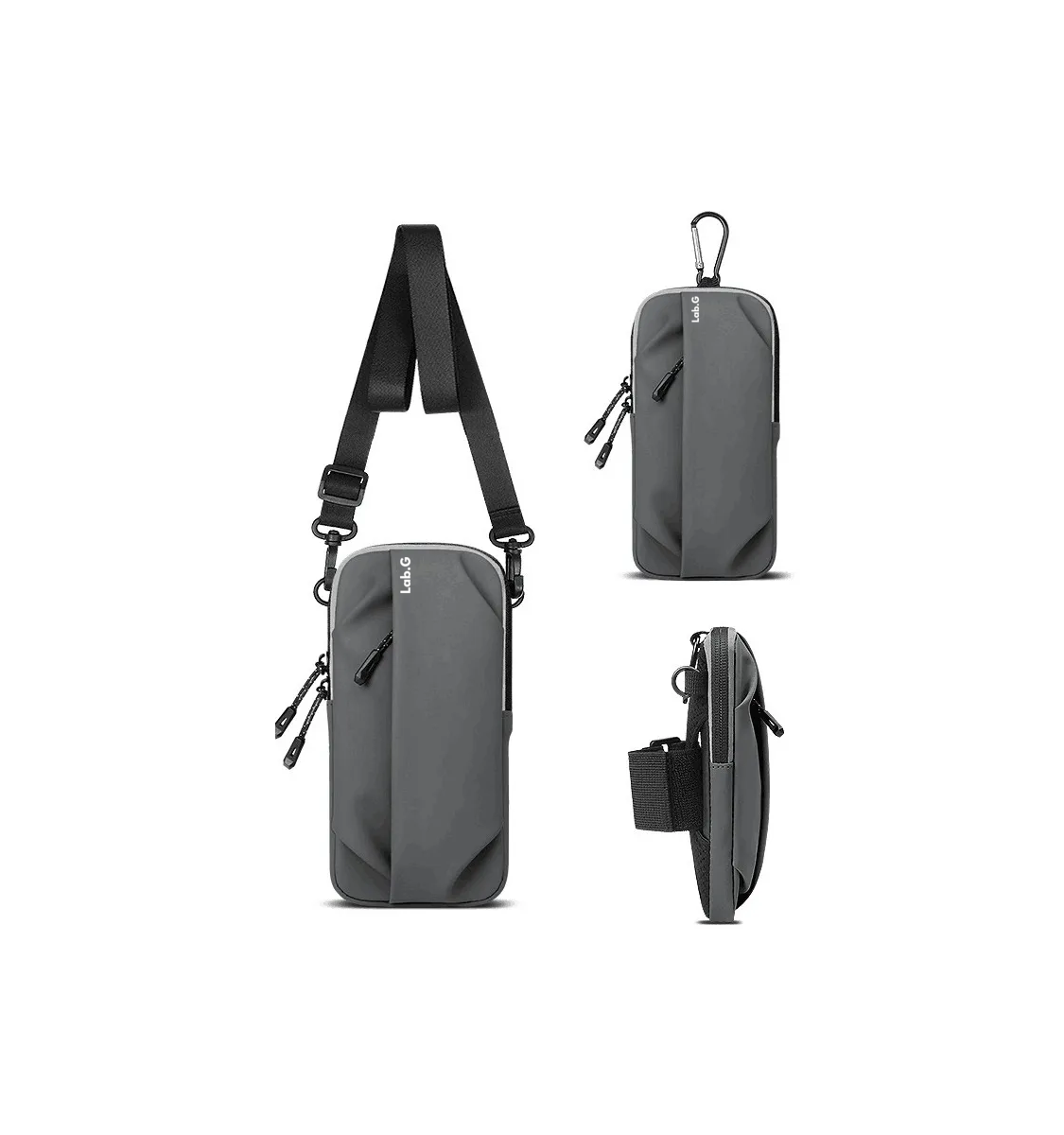 Foto 6 pulgar | Bolsa Lab.g Brazo Deportiva De Celular Correr Para Teléfono Móvil Gris