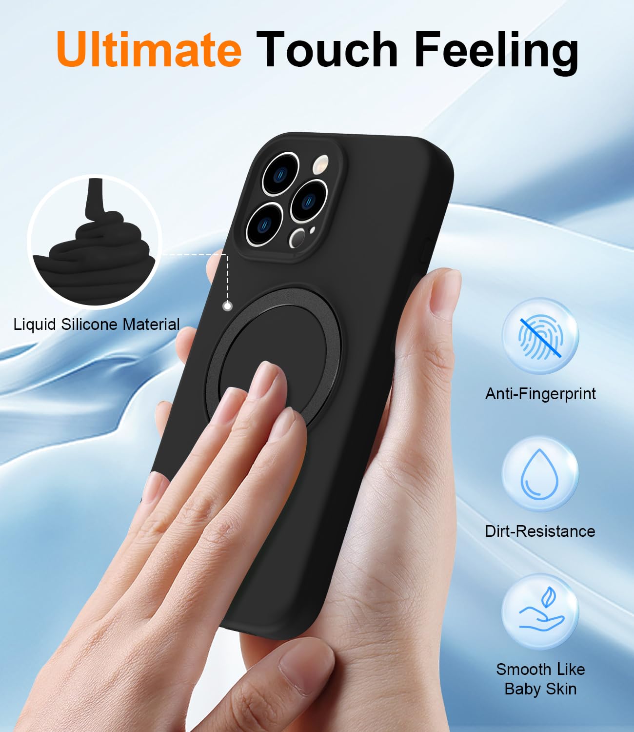 Foto 6 pulgar | Funda De Teléfono Sterker Diseñada Para Iphone 16 Pro Max Silicone - Venta Internacional.