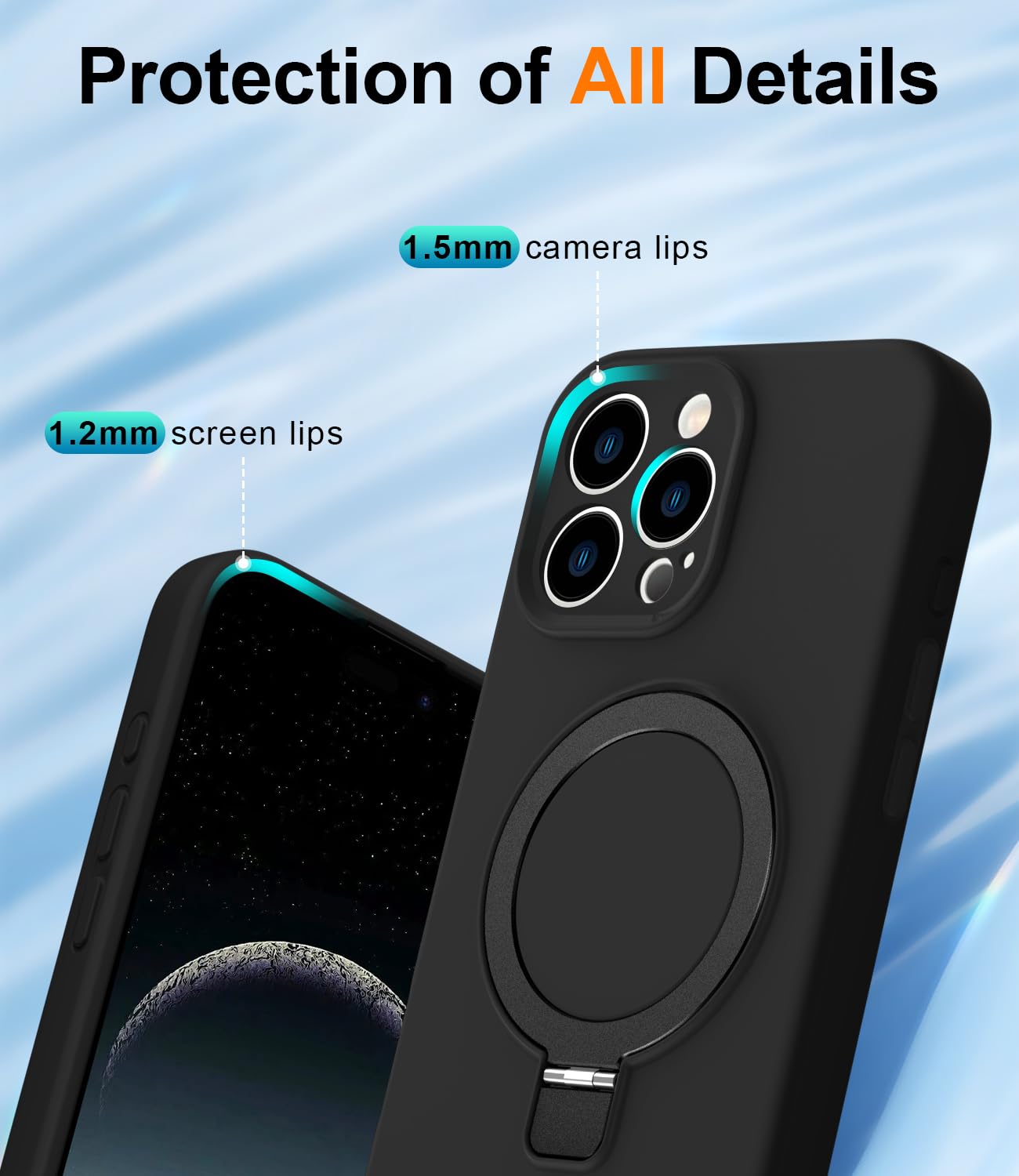 Foto 7 pulgar | Funda De Teléfono Sterker Diseñada Para Iphone 16 Pro Max Silicone - Venta Internacional.