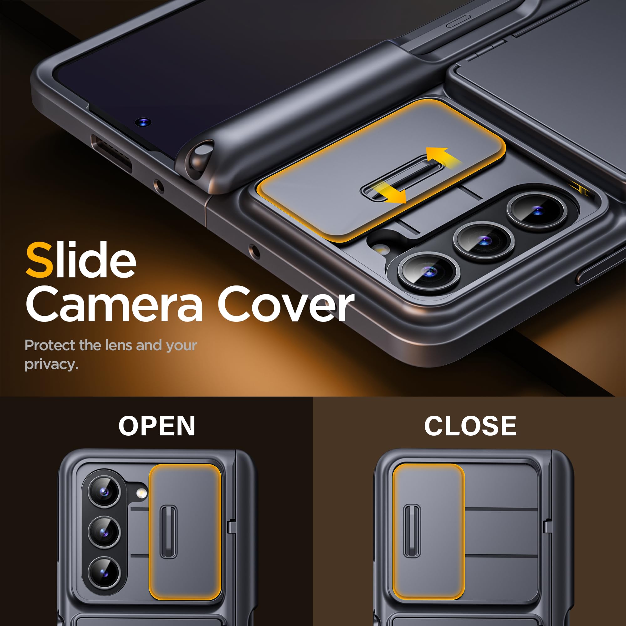 Foto 6 pulgar | Funda De Teléfono Tongate Para Samsung Galaxy Z Fold 6 Negra - Venta Internacional.