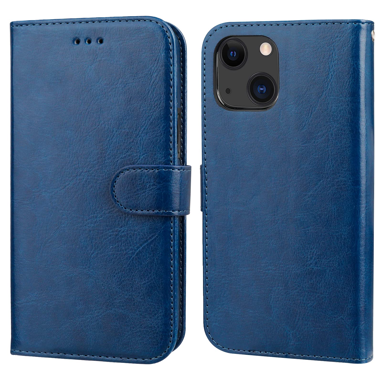 Foto 4 pulgar | Funda Tipo Cartera Bocasal Desmontable Para Iphone 13 De 6.1 Pulgadas, Color Azul - Venta Internacional.