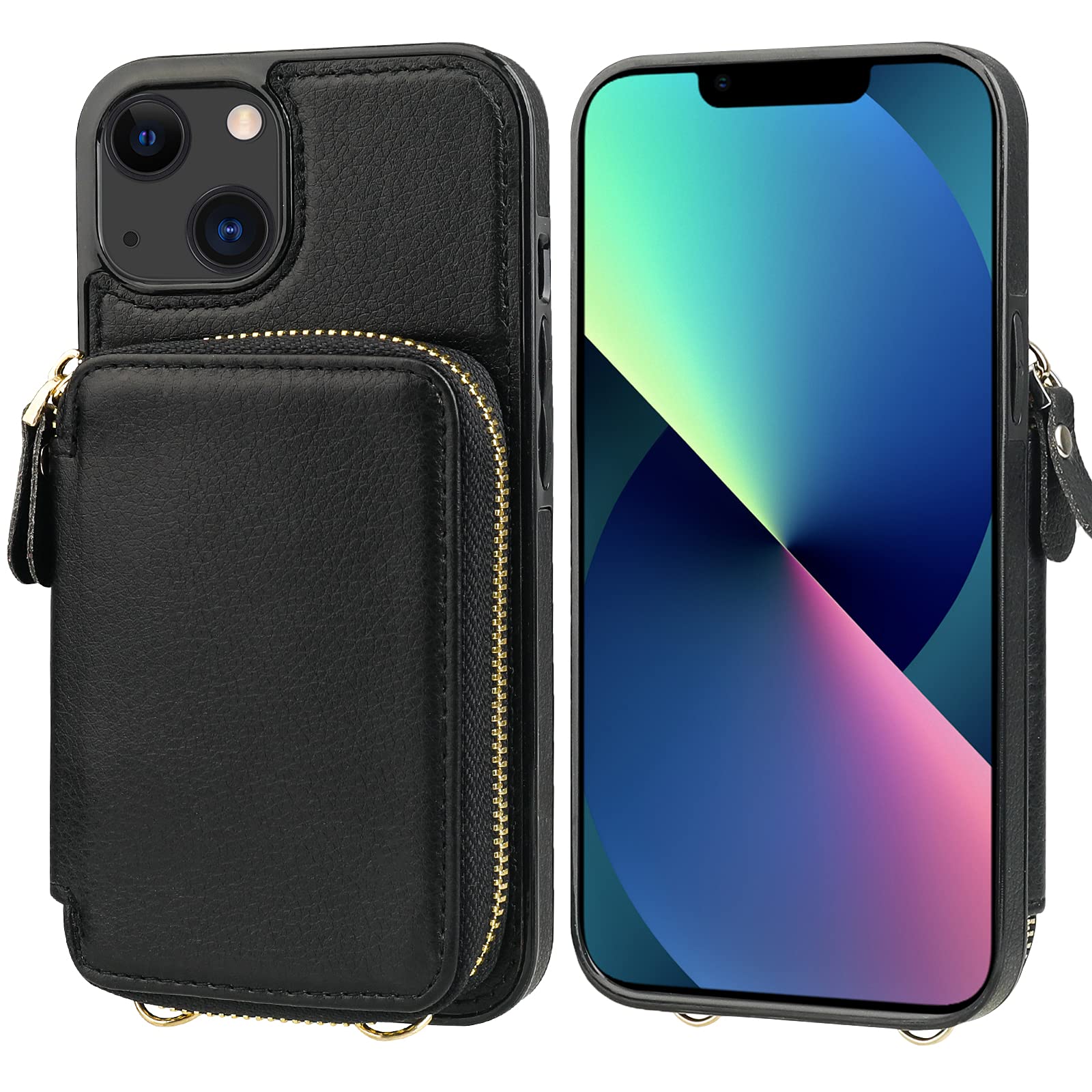 Foto 4 pulgar | Funda Tipo Cartera Bocasal Con Bloqueo Rfid Para Iphone 14/13 De 6.1 Pulgadas - Venta Internacional.