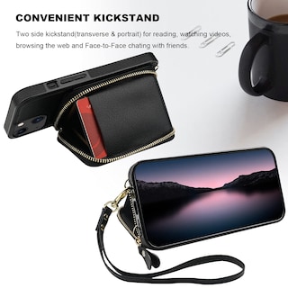 Foto 5 | Funda Tipo Cartera Bocasal Con Bloqueo Rfid Para Iphone 14/13 De 6.1 Pulgadas - Venta Internacional.