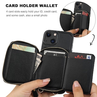 Foto 7 | Funda Tipo Cartera Bocasal Con Bloqueo Rfid Para Iphone 14/13 De 6.1 Pulgadas - Venta Internacional.
