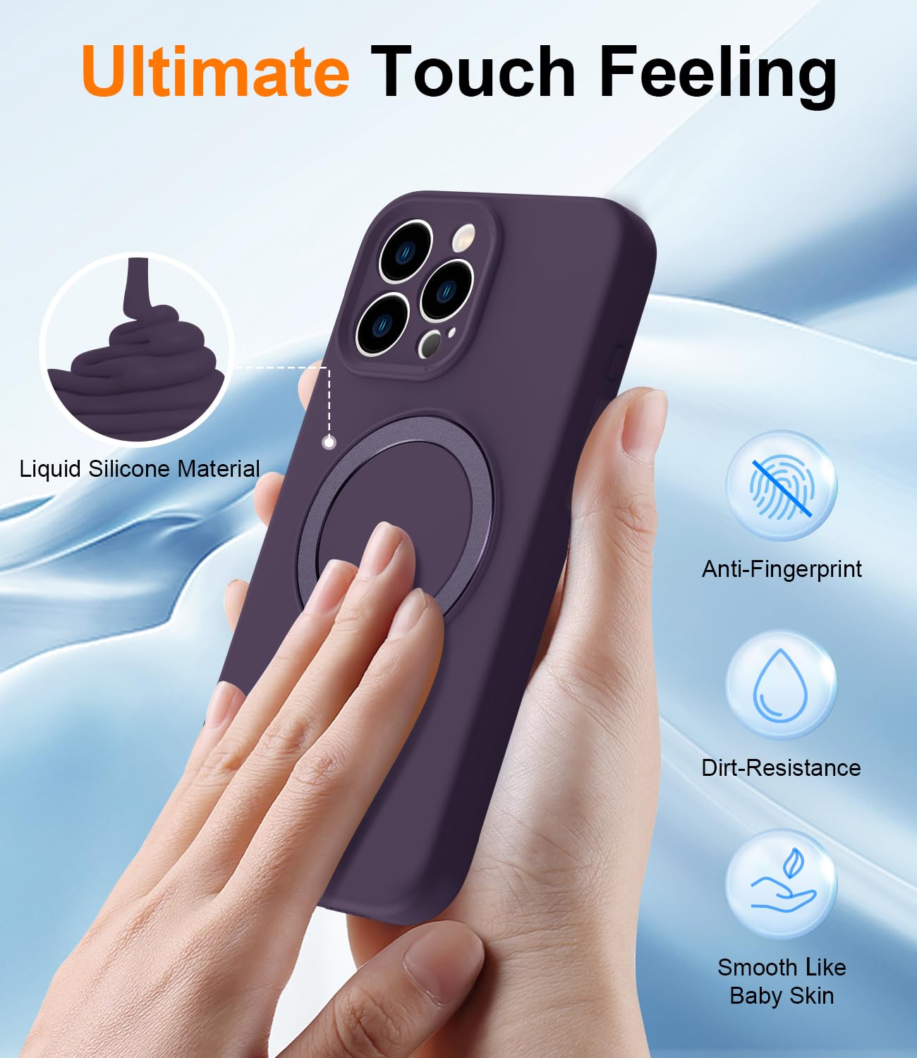 Foto 6 pulgar | Funda De Teléfono Sterker Diseñada Para Iphone 16 Pro Max Silicone - Venta Internacional.