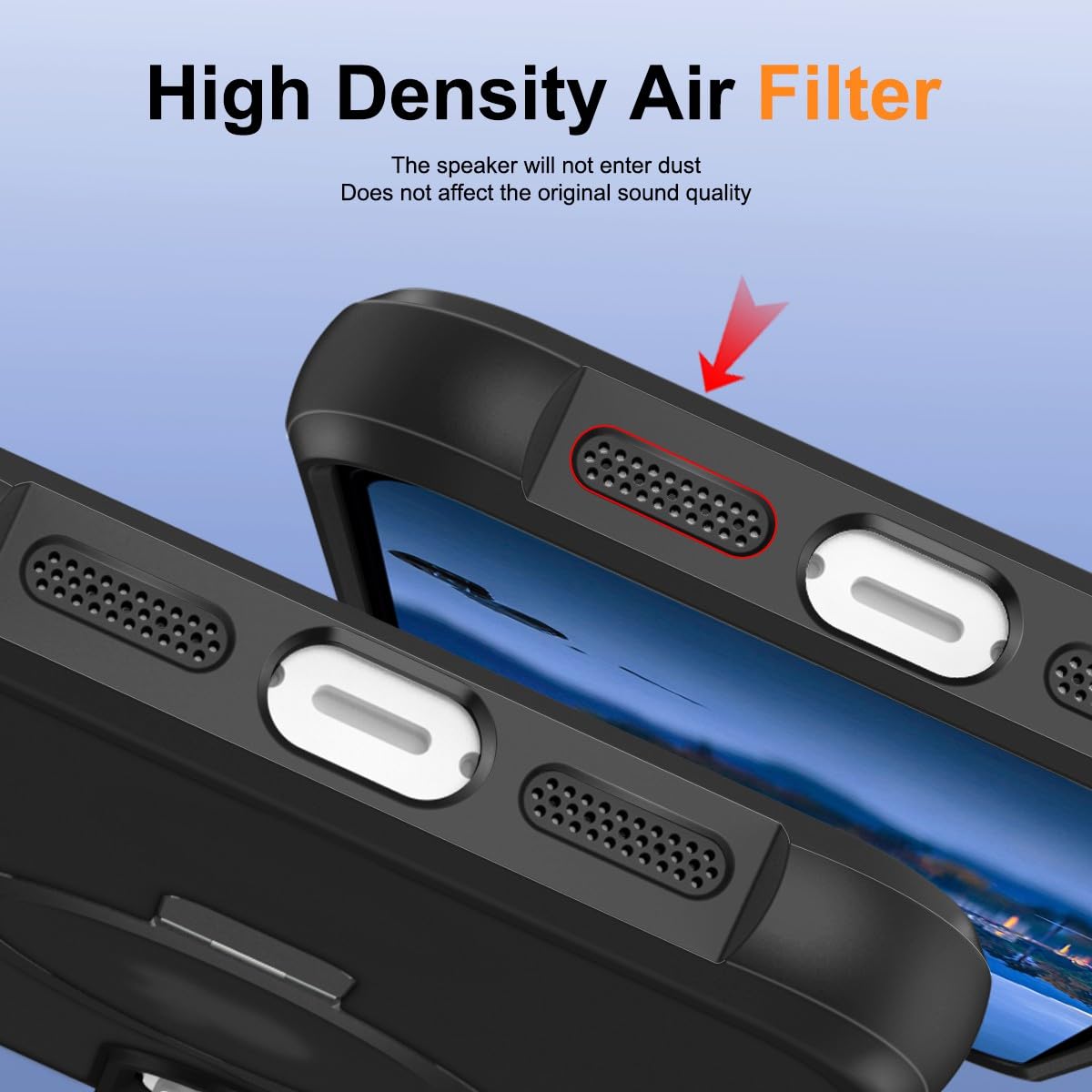 Foto 7 | Funda Para Teléfono Sterker Con Soporte Magnético Para Iphone 13 Pro Max, Color Negro - Venta Internacional.