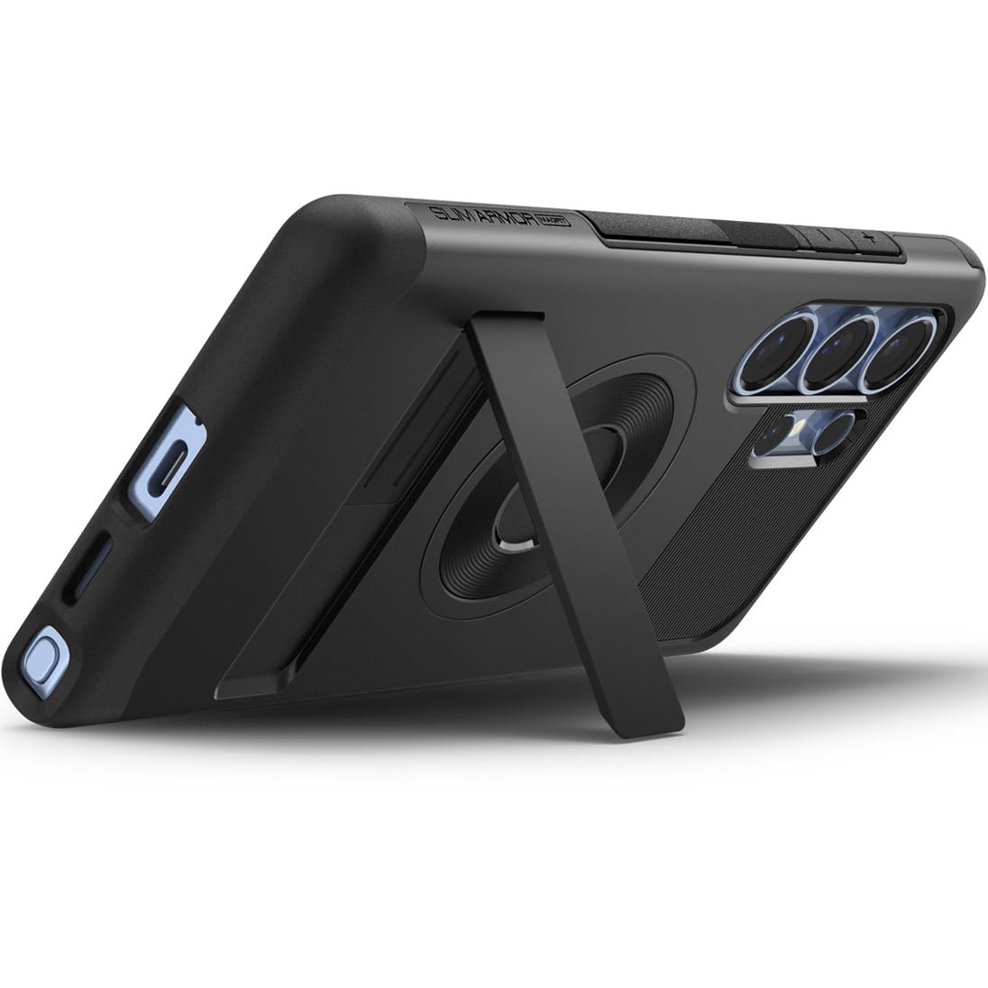 Foto 3 pulgar | Funda Spigen Slim Armor Magfit Para Galaxy S25 Ultra, Color Negro - Venta Internacional.