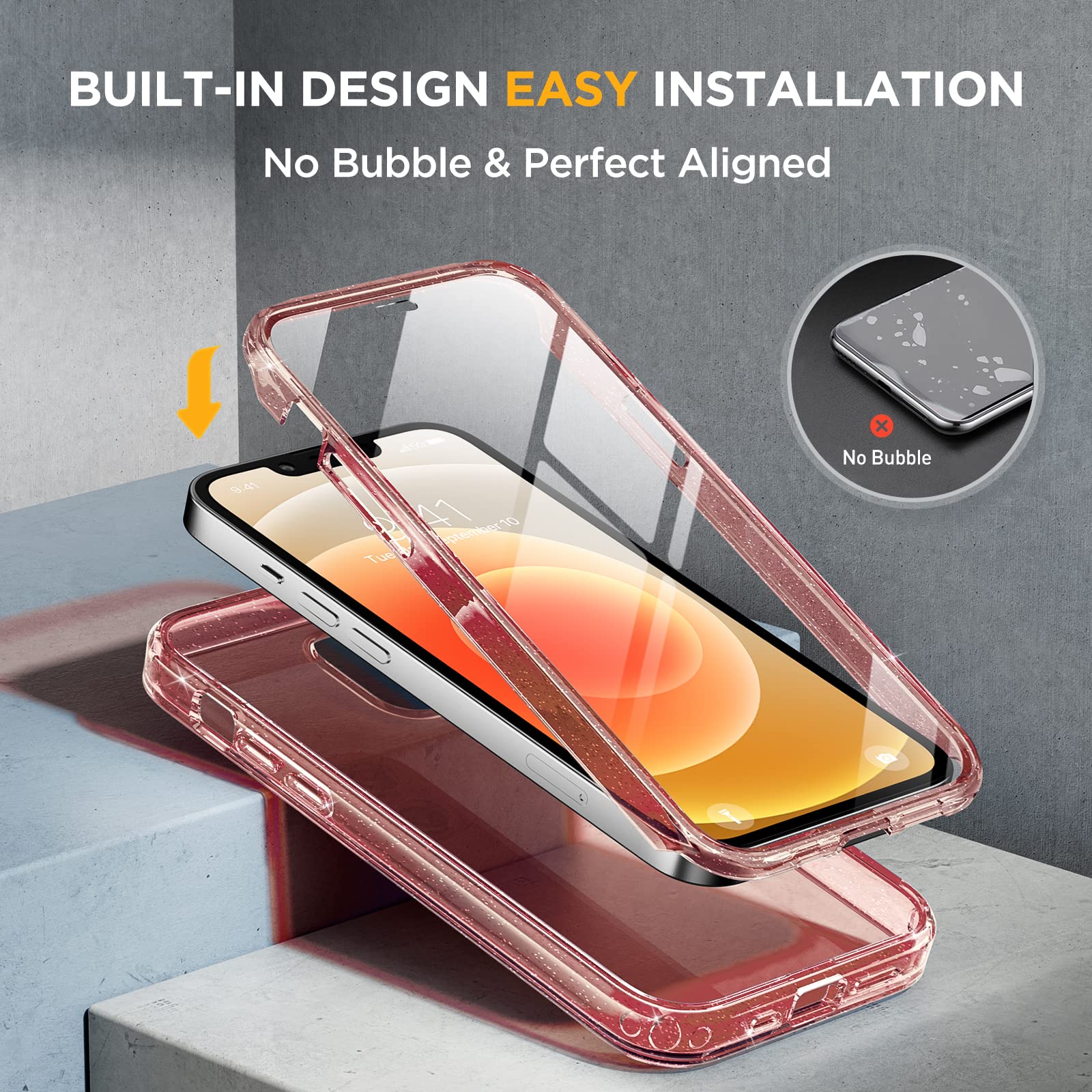 Foto 3 pulgar | Funda Protectora Miracase Glass Series Para Iphone 12/12 Pro - Venta Internacional.