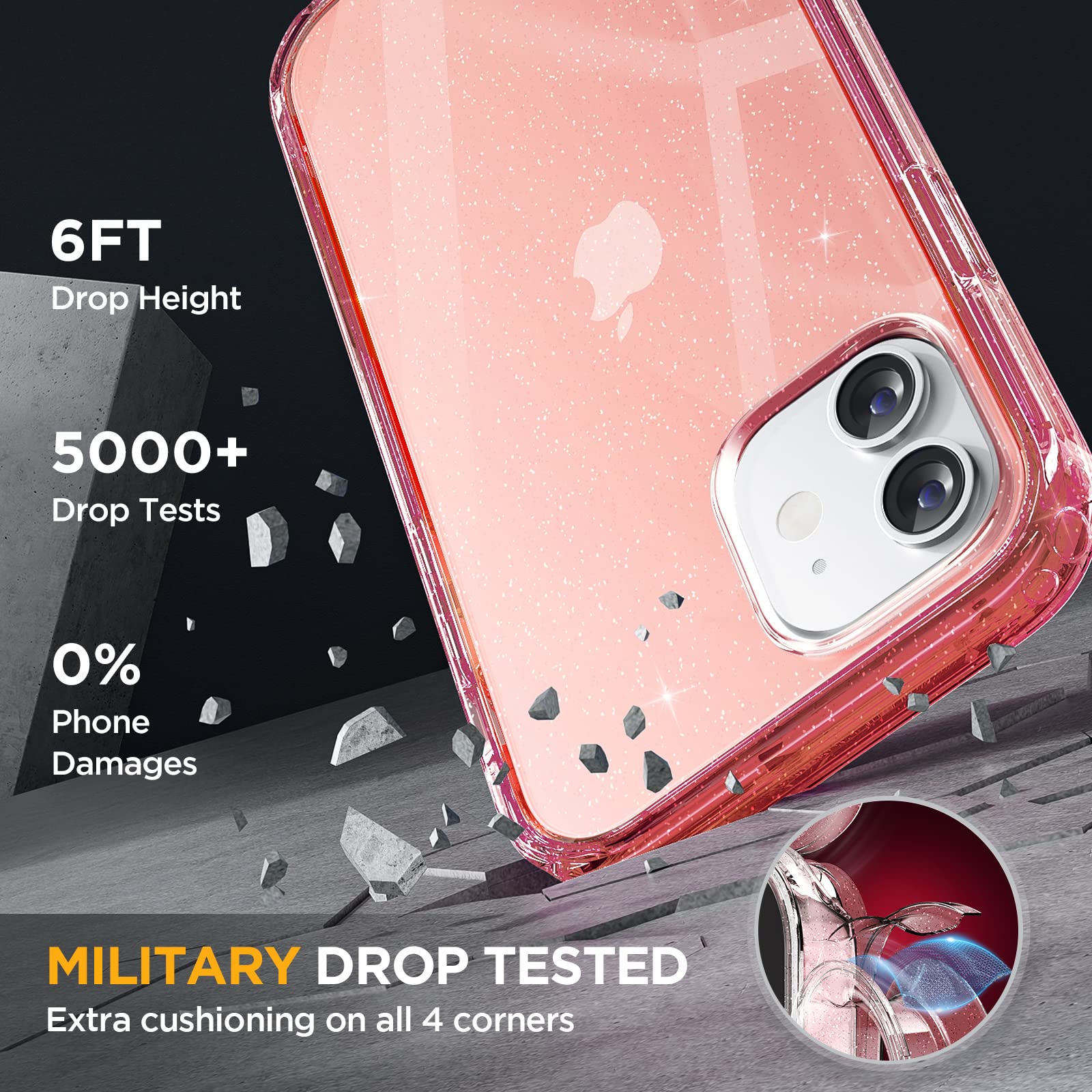 Foto 4 pulgar | Funda Protectora Miracase Glass Series Para Iphone 12/12 Pro - Venta Internacional.