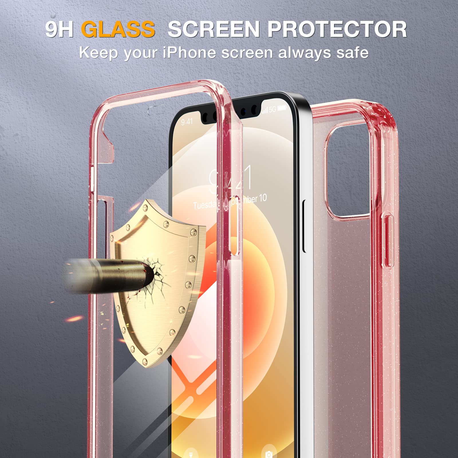 Foto 5 pulgar | Funda Protectora Miracase Glass Series Para Iphone 12/12 Pro - Venta Internacional.