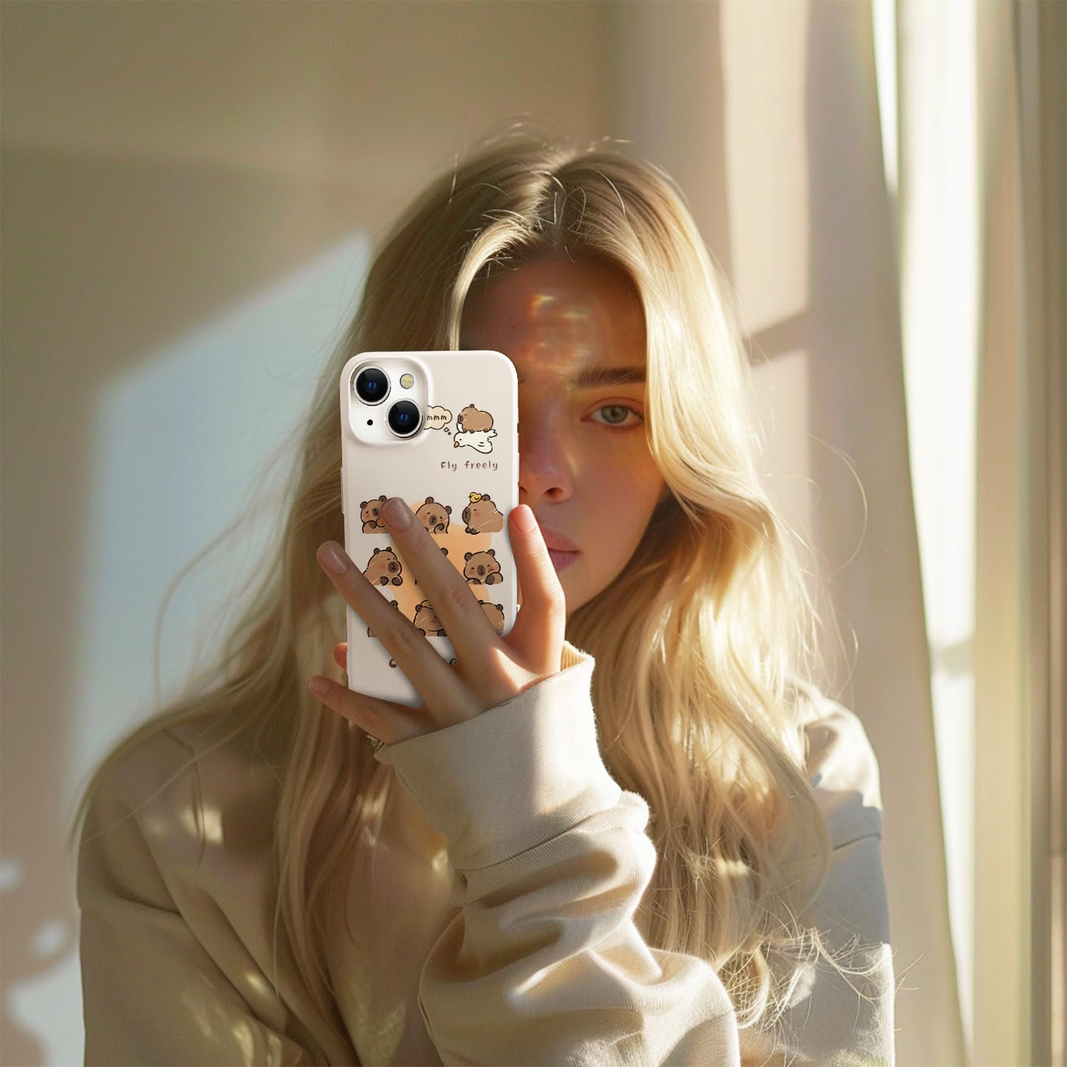 Foto 3 pulgar | Funda De Teléfono Luminousguard Para Iphone 13 Pro Max De Silicona Blanca - Venta Internacional.