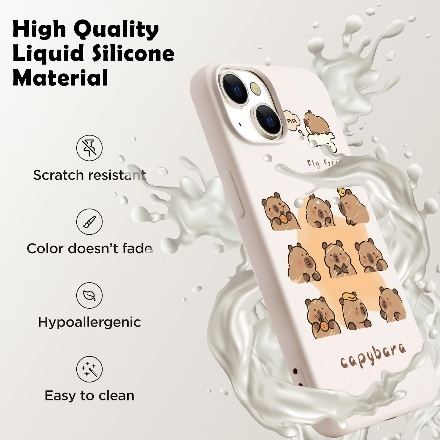 Foto 4 pulgar | Funda De Teléfono Luminousguard Para Iphone 13 Pro Max De Silicona Blanca - Venta Internacional.