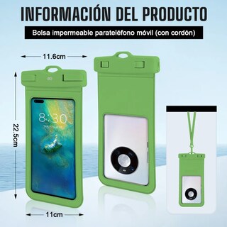 Foto 3 | Funda Protectora Impermeable 2pcs Eo Safe Imports Esi-19831 Negro Y Verde
