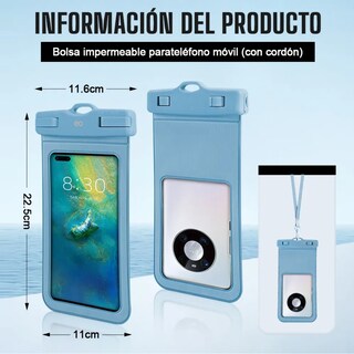 Foto 3 | Funda Protectora Impermeable 2pcs Eo Safe Imports Esi-19830 Negro Y Azul