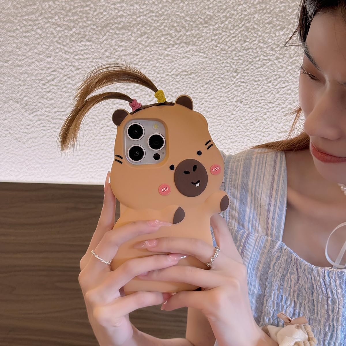 Foto 5 pulgar | Funda De Teléfono Qokcoahn Para Iphone 12 Pro Max Brown Capybara - Venta Internacional.