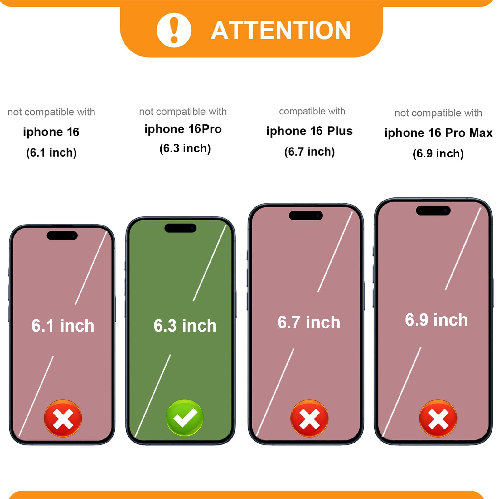 Foto 3 pulgar | Funda Tipo Cartera Tipo Bandolera Bocasal Para Iphone 16 Pro De 6.3 Pulgadas - Venta Internacional.