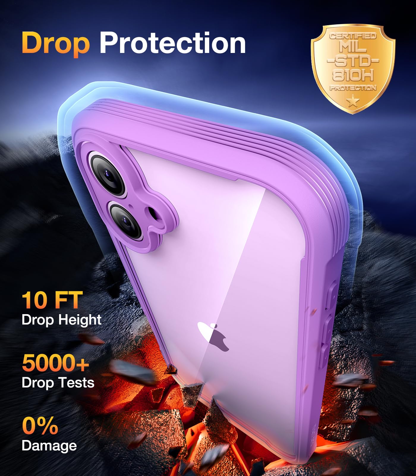 Foto 4 pulgar | Funda Para Teléfono Diaclara Diseñada Para Iphone 16 Plus, Color Rosa Oscuro - Venta Internacional.