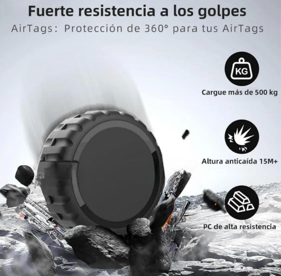 Foto 4 pulgar | Xtellar Fundas De Lujo Protectores De Pc Resistentes Al Agua Para Apple Airtag (2 Piezas)